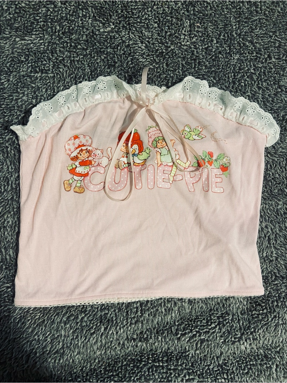 Pink 'Cutie Pie' Strawberry Shortcake Graphic Tank